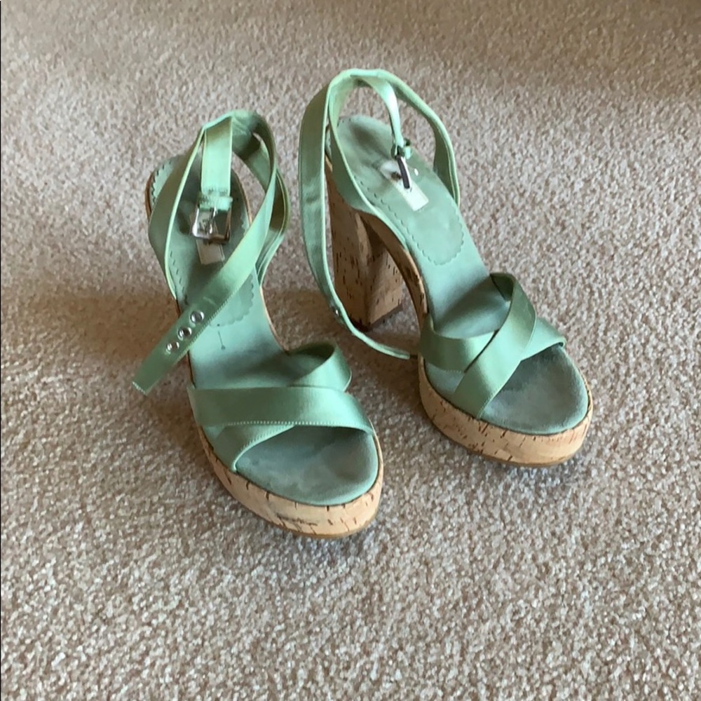 Prada suede sandal heels